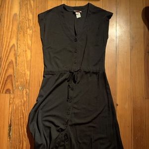 Vintage tee length black dress. Size 9